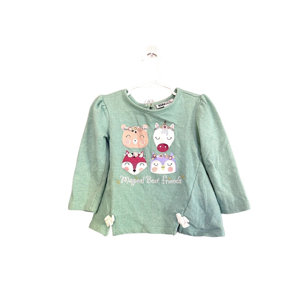 Kids Headquarters Girls Toddler 3t Bear Unicorn Fox Owl Magical Animals Shirt